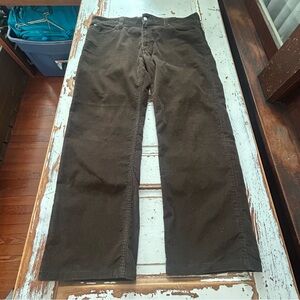 Levis 549 Pants Men 38x30 Brown Corduroy Low Loose Relaxed Fit Pants Preppy